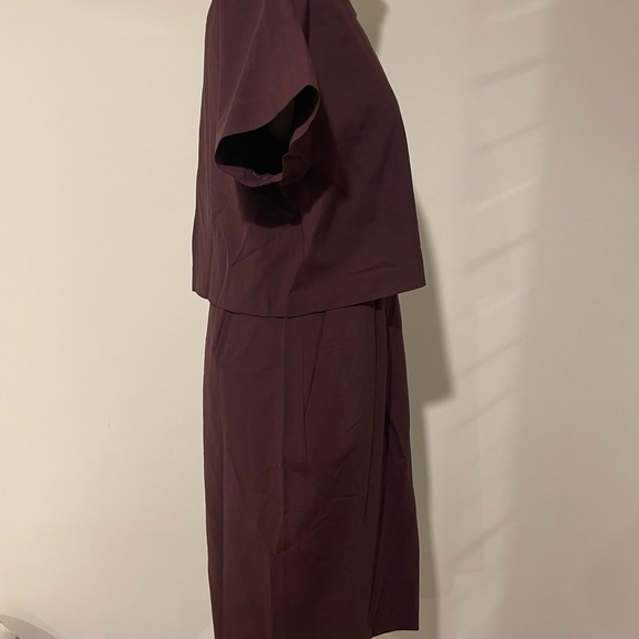 J. Crew Red Dolman Sleeve Sheath Midi Dress - Picture 3 of 8